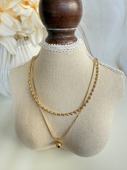 Golden Rice Necklace