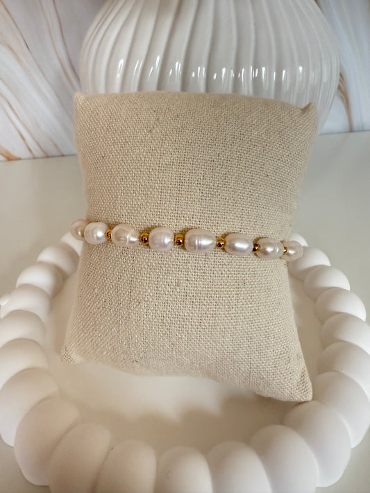 Halo Pearl Bracelet