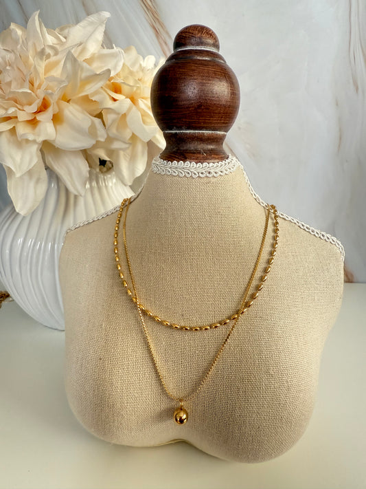 Golden Rice Necklace